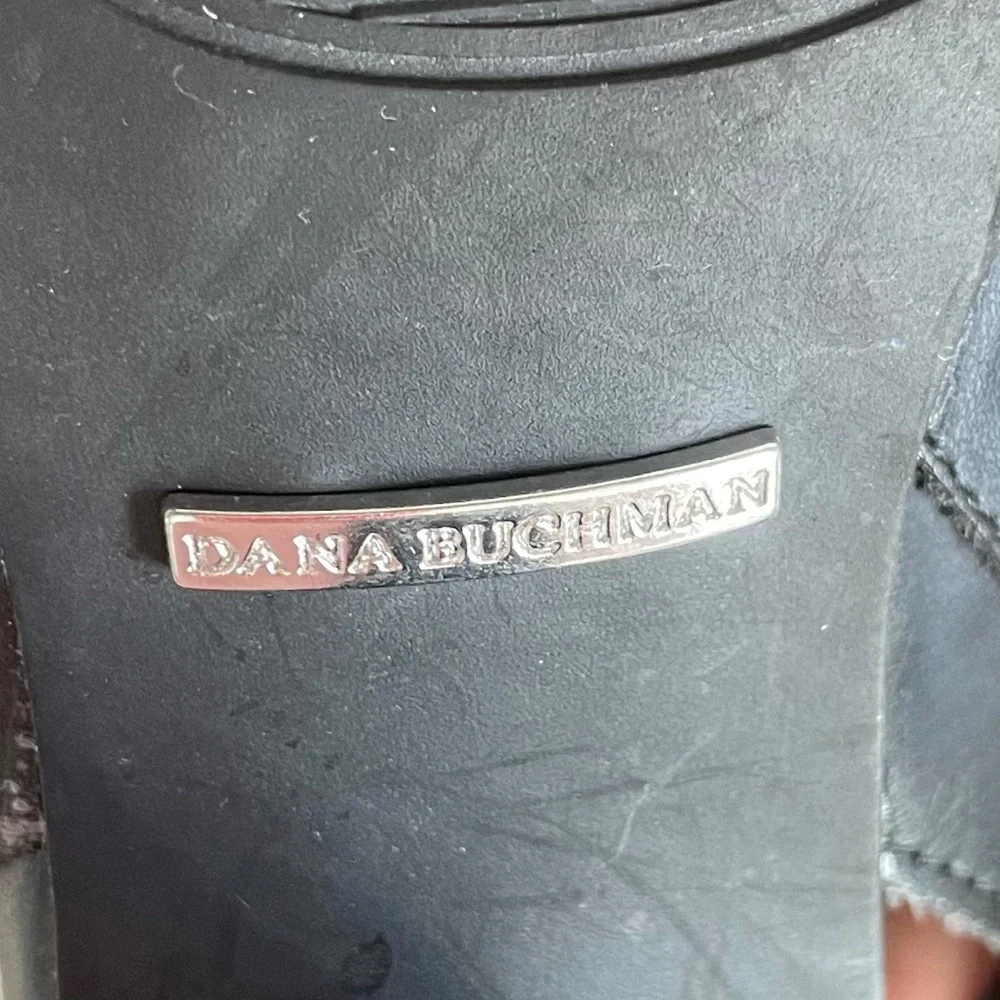 Dana Buchman Black Buckle Mules - Picture 8 of 10